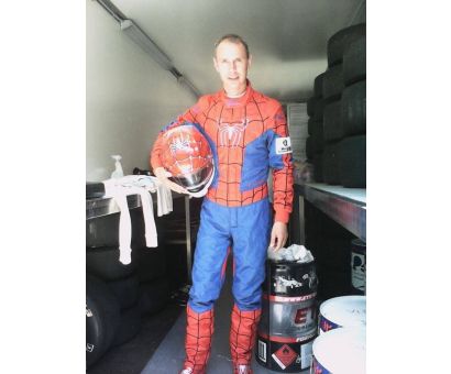 TUTA DA RALLY spiderman version DI PIERO LONGHI ALL'ASTA  TUTA DA RALLY spiderman version DI PIERO LONGHI ALL'ASTA